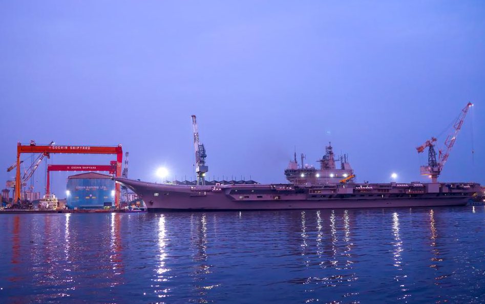 vikrant at ship yard